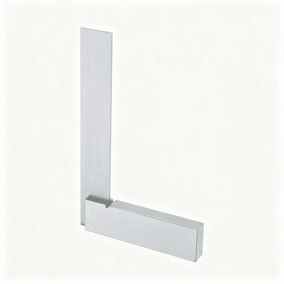 XUBIYM 4-Inch Square, Silver, Hardened and Tempered Steel Construction, Professional Machinist Square