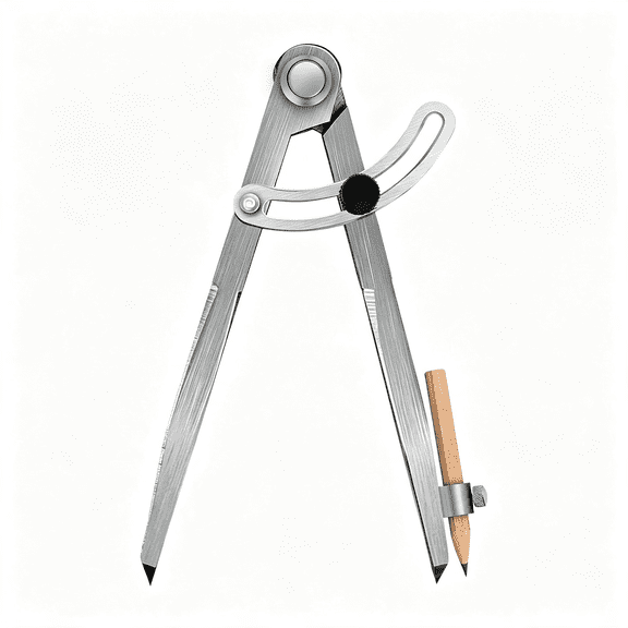 XUBIYM 6 Inch Alloy Professional Woodworking Pencil Compass Scribe Tool with Lock | Wing Drafting Divider Scriber with Pencil Holder,Metal Leather Work Scribe Tool Carpenter Compass for Geometry
