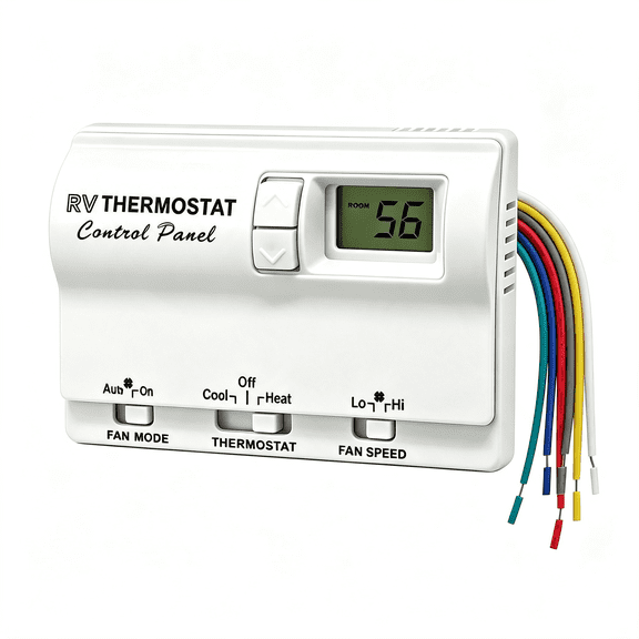 XUBIYM 83303862 Rv Digital Thermostat for Mach | Direct Replacement for Rv Camper Compatible with 8330-336 8330-337 8330-338 8330-339 8330-368 8330-386 Heat/Cool T-Stat