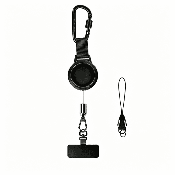XUBIYM Anti Theft Phone Tether, Retractable Phone Lanyard with Steel Wire, Secure Clip and 360 Swivel Tab, Cellphone Strap for Daily Commute, Travel, Dog Walking, Cycling and Everyday Carry
