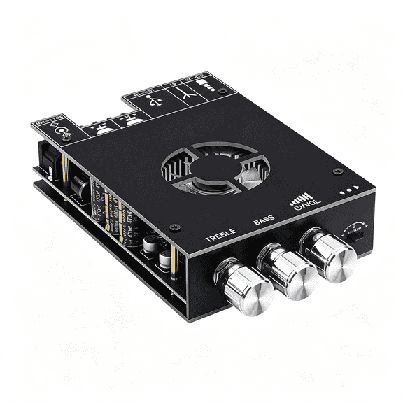 XUBIYM Audio Amplifier Board,Zk-1602T Bluetooth 5.0 Power Amp for Home Speakers 2.0 Channel 160W+160W Stereo Mini Amplifier Module Tda7498E Chip W/Tb,Usb,Aux,Dc 15-36V