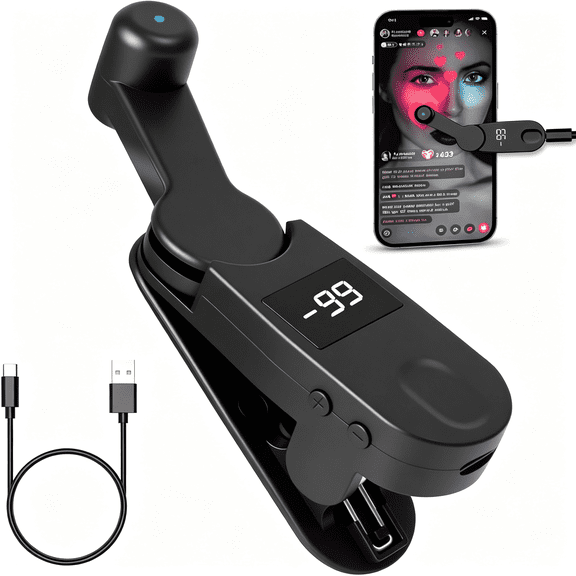 XUBIYM Auto Clicker Smart Tapper for Iphone Android Tiktok - Auto Touch Device with Adjustable Speed, Instant Clicker for Live Stream Likes, Social Media TasksBlack