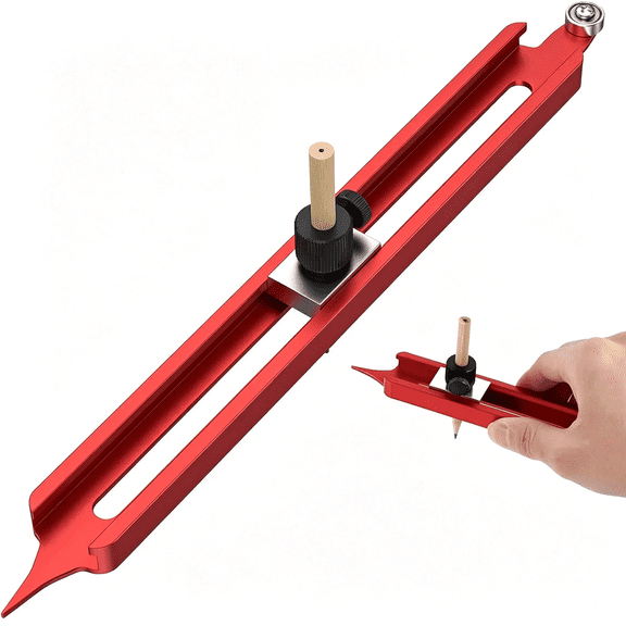 XUBIYM Contour Scribe Tool Aluminum Adjustable | for Woodworking Tiling Carpentry, Profile Marking Tool with Adjustable Pencil Holder, Aluminum Alloy