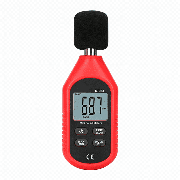 XUBIYM Decibel Meter, Digital Sound Level Meter 30-130Db Audio Noise Volume Measure Device Sound Meter Max/Min Fast/Slow Data Hold Lcd Backlit Auto Power Off