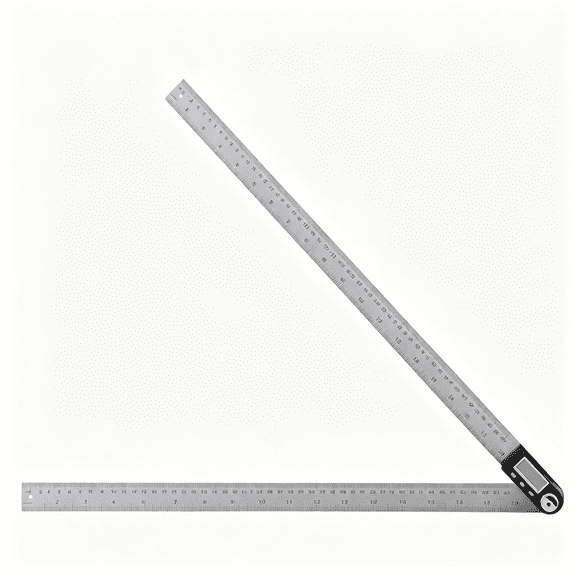 XUBIYM Digital Angle Ruler 20Inches/500Mm Stainless Steel Digital Angle Finder and Protractor Large Gauge Precision Measuring Tool for Woodworking Metalworking and Construction