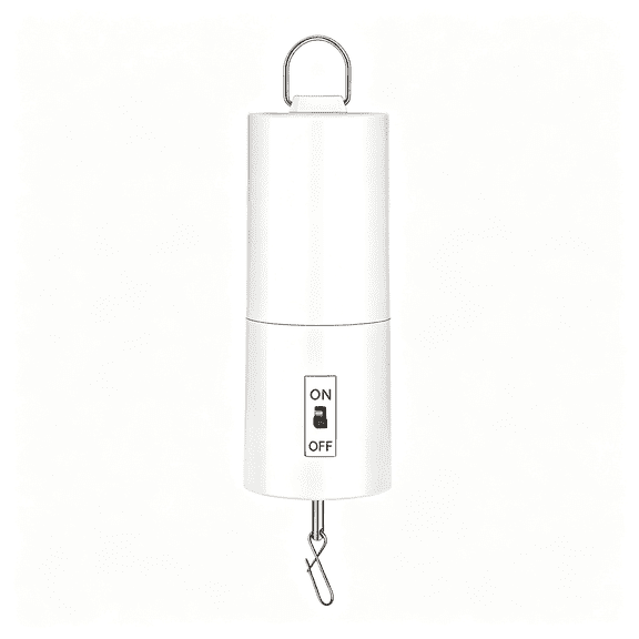 XUBIYM Disco Ball Spinner Slow Rotating Motor Operated, Small Hanging Display Ornament, Spinning Crib Mobile Spinner for Kinetic Wind Spinner, Mirror Ball, Wind Chimes, Automatic Whirl Decor White