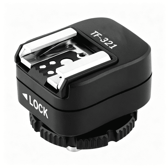 XUBIYM E-Ttl Flash Hot Shoe Adapter with Extra Pc Sync Port for Dslrs and Flashguns Hot Shoe Adapter