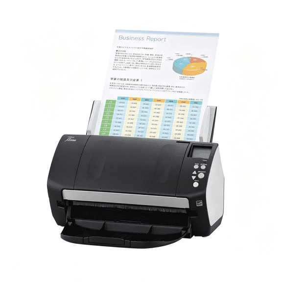 XUBIYM Fi-7160 Document Scanner,Duplex,8.5X14 In,Adf 80 Sheets,Usb 3.0,Black Document Scanner