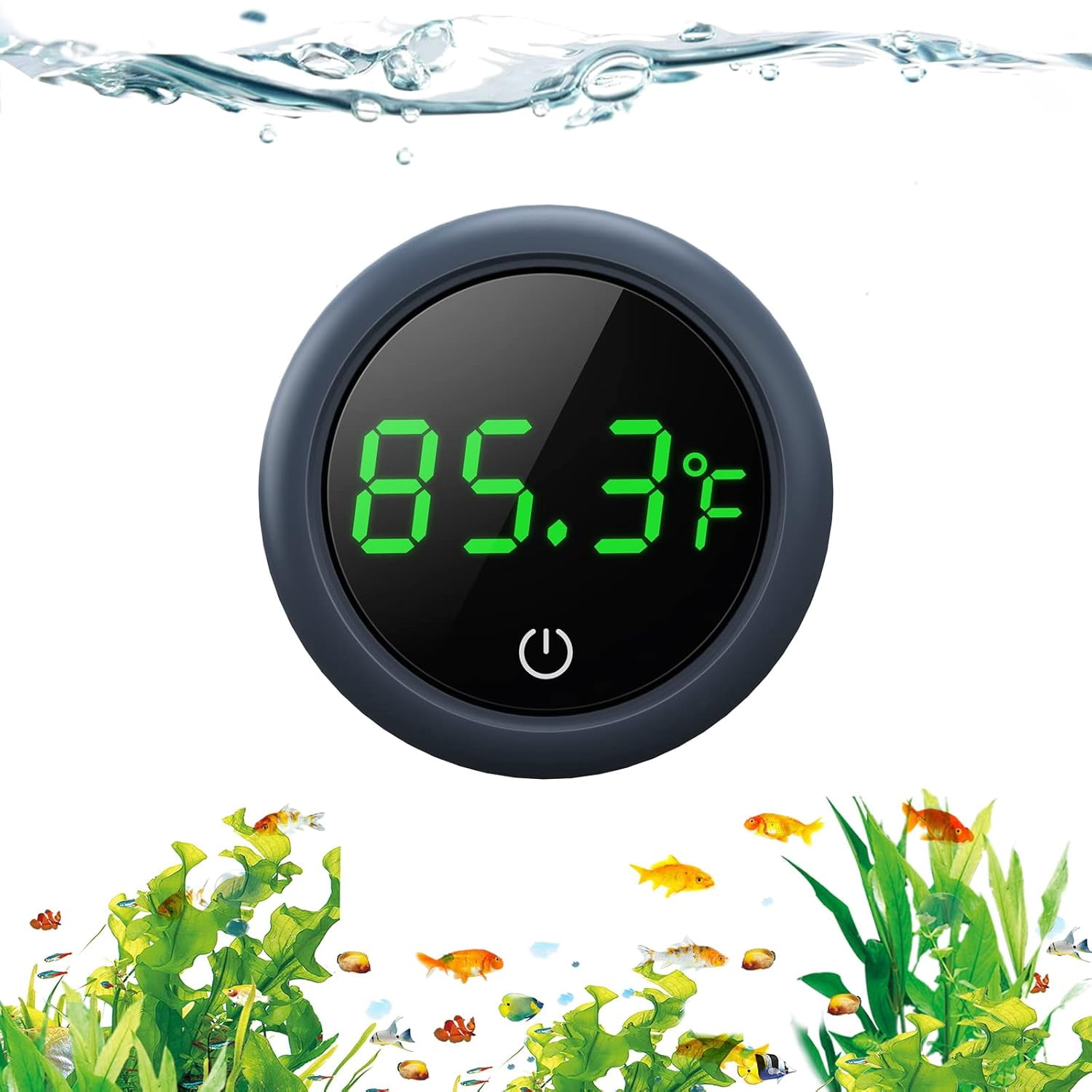 XUBIYM Fish Tank Digital Thermometer Accurate Led Display to ±0.9°F ...