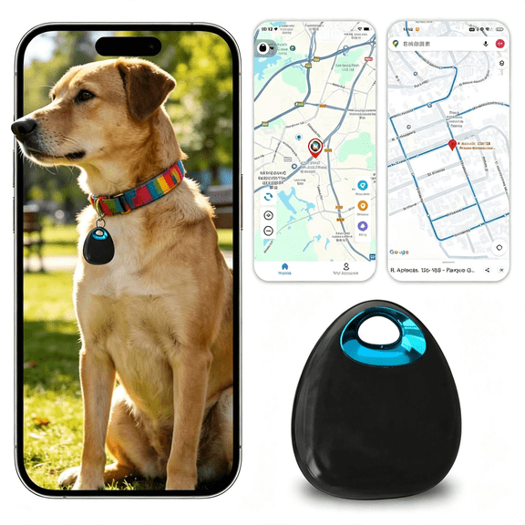 XUBIYM Gps Tracker for Dogs&Cats-Waterproof,Lightweight,Mini Real-Time Pet Locator with 1-Year Battery,No Subscription Or Sim Required,Track History,Ios&Android Compatible Now 2026