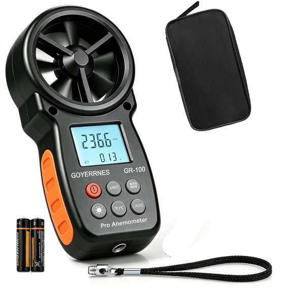 XUBIYM Handheld Anemometer , Digital Wind Speed Cfm Meter | Hvac Air Flow Velocity Gauge Tester with Backlight, Outdoor Wind Gauge for Drone Sailing Shooting