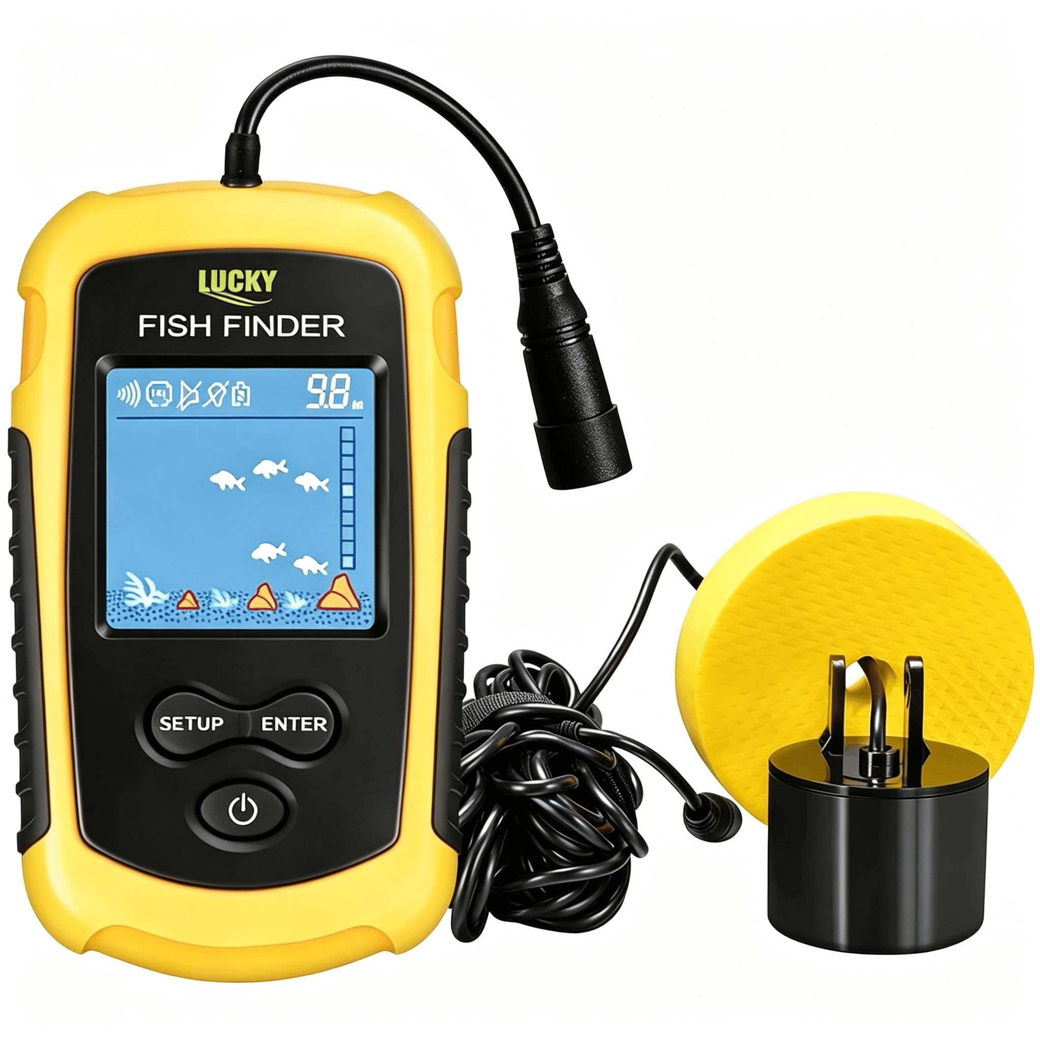 kayak fish finders for sale Portable Depth Finder Wired Handheld Fish Finder Boat Fishfinder Our easy Kayak Fish Finders - Fishing