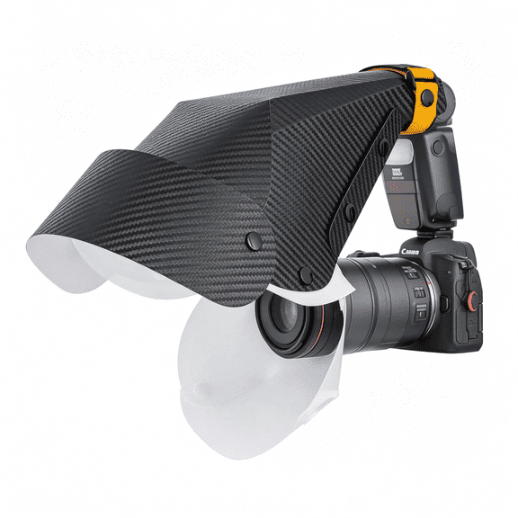 XUBIYM Macro Photography Flash Softbox Diffuser Kit Macro Jewelry Insect Photography Portable Speedlite Flash Diffuser Softbox Compatible All Macro Lenses Zoom Lenses Focus Lamp Not Included