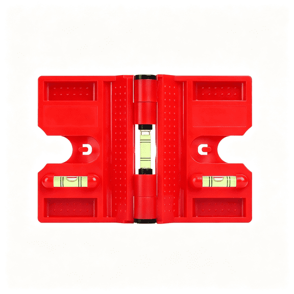 XUBIYM Mini Post Level for Use on Posts,Pipes + Signs Includes Strap and 3 Vials Magnetic,Reliable Post Level
