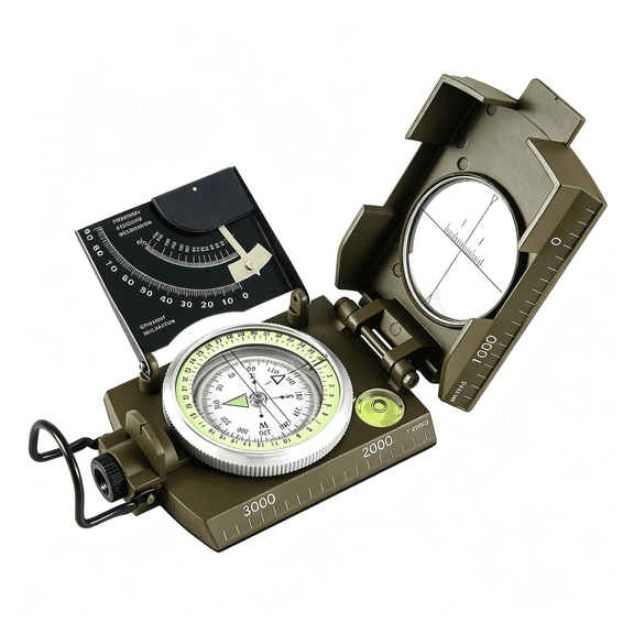 XUBIYM Multifunctional Military Sighting Navigation Compass with Inclinometer|Impact Resistant&Waterproof Compass for Hiking,Camping Compass Hiking Survival