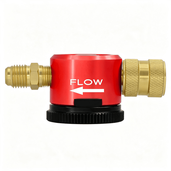 XUBIYM Nitrogen Purge Tool, Hvac Purge Nitrogen Flow Regulator, Red Nitrogen Regulator