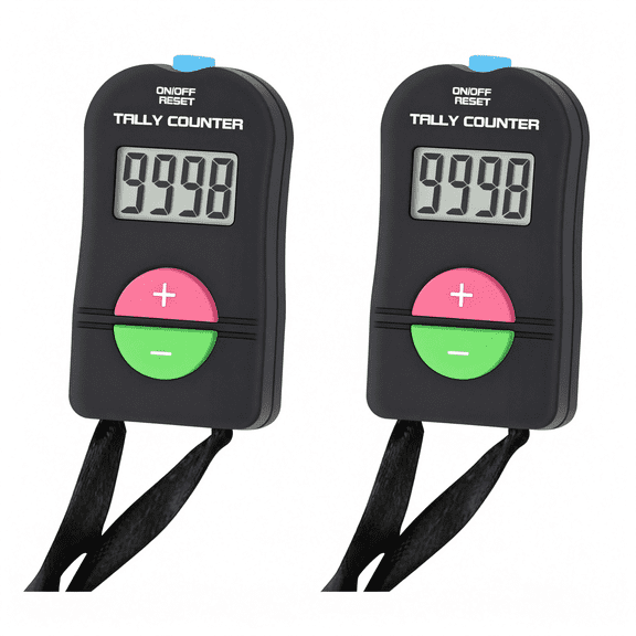 XUBIYM Pack of 2 Pieces,Digital Hand Tally Counter Small Golf Sports Counter,Electronic Add/Subtract Manual Clicker,Versatile Clicker Counter