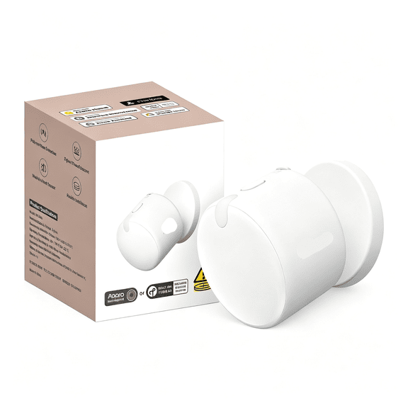 XUBIYM Presence Sensor Fp300 Wireless 5-In-1 Motion Sensor Mmwave Pir Light Temperature Humidity Detection Thread Zigbee Supports Homekit Home Assistant Alexa Google Home