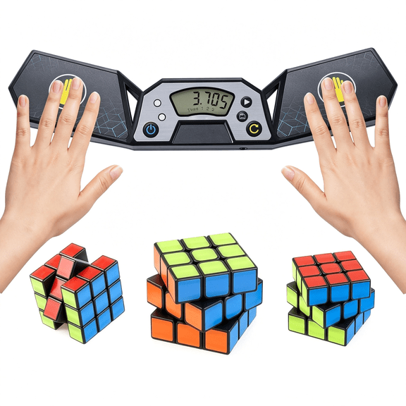 XUBIYM Professional Speed Cube Timer,Touch Control Timer with Display,Cube Race Stack Competition a Great Gifts Stop Watches for Sports