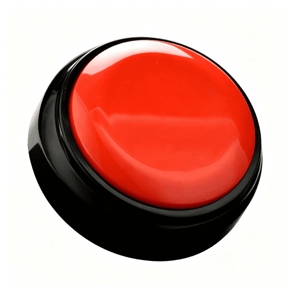 XUBIYM Recordable Button Voice Recording Button Dog Buttons for Communication Game Buzzer 30 Seconds Recordable Answer Buzzers Funny Gift for Office Home (Red)