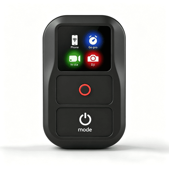 XUBIYM Remote Control, Waterproof Smart Remote Compatible with Gopro Action/Insta360, Phone Remote for Ios Android, Camera Remote with Color Led Display, 60M Control Range Type-C Charging