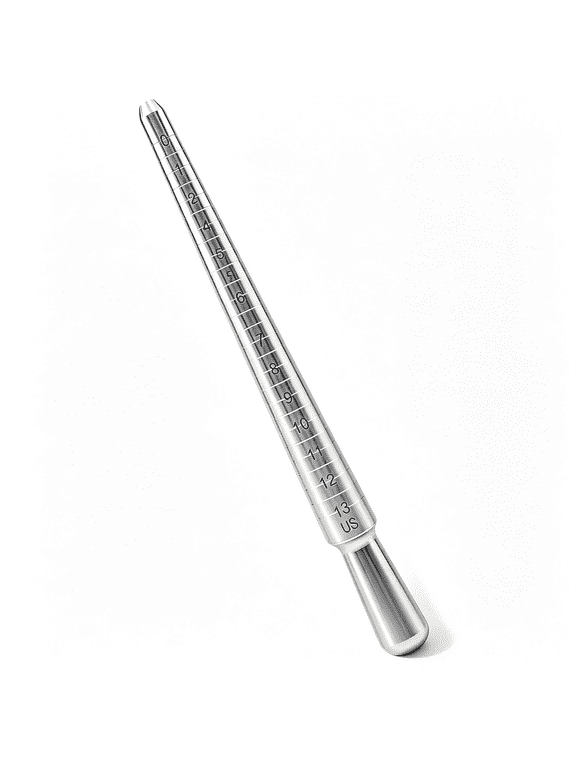 Ring Sizer Mandrel,Solid Aluminum Ring Mandrel Us Size 0-13 for Ring Making and Jewelry Making,Precise Ring Sizer