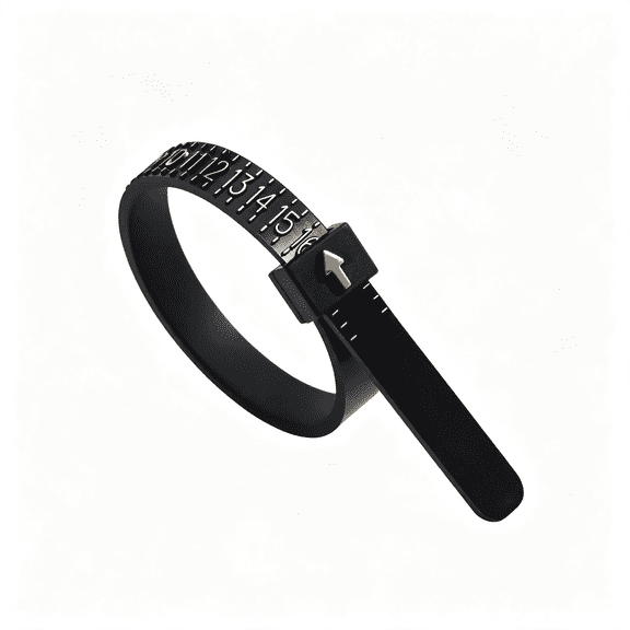XUBIYM Ring Sizer Measuring Tool with Magnifier, for Ring Measurer and Ring Sizer Clear and Intuitive ReadingPlastic Ring Sizer,1-17,Accurate Ring Sizers,Black
