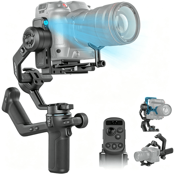 XUBIYM Scorp-C2 Camera Gimbal Stabilizer with Built-In Ai Tracking,3-Axis Stabilizer with 7.72 Lbs Payload,Native Vertical Shooting and Intelligent Tracking for Dslr&Mirrorless Cameras
