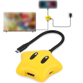 XUBIYM Switch 2 Dock,4K@60Hz Usb-C to Adapter,Portable Tv Docking Station,Pd 100W Fast Charging,Usb 3.0 Data Transfer,Plug&Play Docking Station