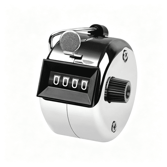 XUBIYM Tally Counter, 4-Digit Clicker Counter, Metal Hand Tally Counters Clicker Pitch Counter for Counting, Knitting, Coaching, Golf, Lap, Fishing Clicker Counter