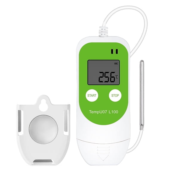 XUBIYM Temperature Data Logger with Pt100 Probe Usb Freezer Thermometer | Low Temp Recorder,Digital Datalogger Recording,External Sensor,Waterproof,34560 Points,For Refrigerator Lab Medical Storage