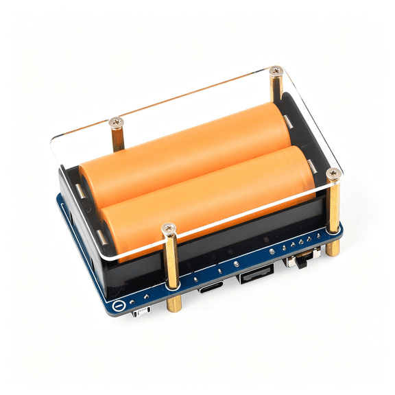 XUBIYM Ups Hat (D) for Raspberry Pi,5V Uninterruptible Power Supply,Supports 21700 Li Ba-Tte-Ry (Not Included),Pogo Pins Connector Design Compatible with Raspberry Pi 4B/3B+/3B,Etc.