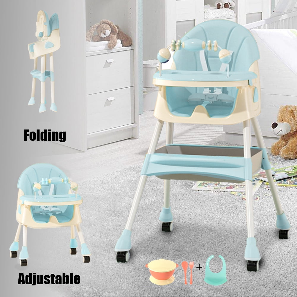 XUDREZ 4-in-1 Baby High Chair Portable Baby Dining Chairs Eat & Play ...