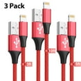 thumbnail image 1 of XUDUO [3 Pack] 3ft+5ft+10ft iPhone Charger Cable for iPhone,Red, 1 of 7