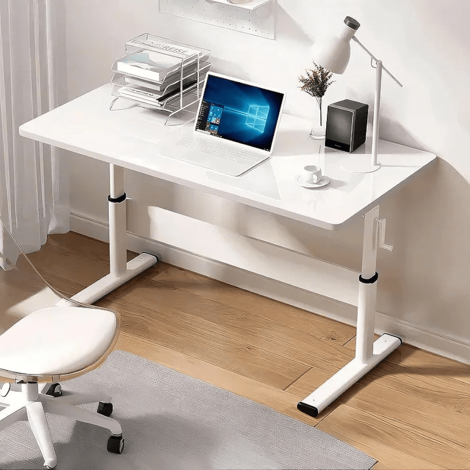 Xuege Manual Adjustable Desk Height Adjustable Standing Desk Ergonomic 