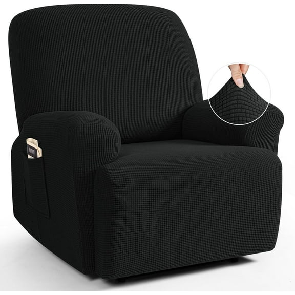 XUELC Lounge chair elastic single seat shaker velvet waterproof chair cover soft sofa with elasticized furniture protection cover