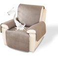 thumbnail image 1 of XUELC Non Slip Recliner Chair Cover- Waterproof Faux Suede Recliner Cover  Recliner Slipcovers with Elastic Straps for Pets and Kids 23.4in Brown, 1 of 14