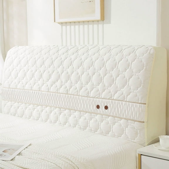 XUELC Stretch Bed Headboard Cover - Headboard Protector Slipcover for Bedroom Decor, Fits Headboards 5-20 cm Thick