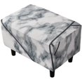 thumbnail image 1 of XUELC Stretch Ottoman Cover - Universal Fit Rectangle Footrest Cover with Non-Slip Elastic Bottom, Furniture Protector for Living Room, 1 of 6