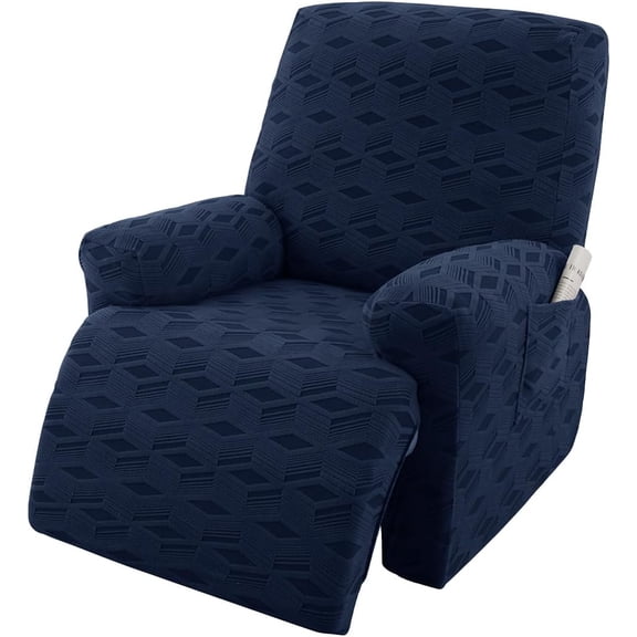 XUELC Stretch Recliner Chair Covers 3-Piece Set, Elastic Slipcover for Reclining Sofa