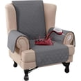 thumbnail image 1 of XUELC Waterproof Wing Chair Cover Wing Armchair Slipcovers Triple Non-Slip Sofa Slipcover for Wing Chair Furniture Protector for Pets, Kids,Dog Gray, 1 of 7