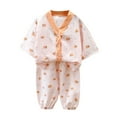 thumbnail image 1 of XUELUO Baby Boys Casual Outfit Sets Cartoon Fruit Print Round Neck Long Sleeve T Shirt Tops With Pants Casual Sportswear,Orange,18-24 Months, 1 of 3