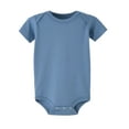 thumbnail image 1 of XUELUO Baby Girls Jumpsuits & Rompers Summer Solid Color Cute Soft Crew Neck Short Sleeve Casual Bodysuits Outwear,Blue,3-6 Months, 1 of 3