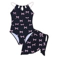 thumbnail image 1 of XUELUO Big Girls Bathing Suits Bowknot Ruffled Swimsuits With Wrap Skirts Fashion Summer Elegant Swimwear For Pool Beach Wear, 1 of 4