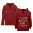 thumbnail image 1 of XUELUO Boys Hoodies And Sweatshirts Kids Autumn Winter Letter Print Hooded Zip Up Long Sleeve With Pockets Casual Pullover Tops Sportswear,Red,7-8 Years, 1 of 6