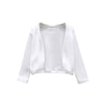 thumbnail image 1 of XUELUO Girls Tops & T-Shirts Kids Summer Sunscreen Solid Color Long Sleeve Jacket Lightweight Breathable Tshirts Holiday Wear,White,9-10 Years, 1 of 4