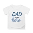 thumbnail image 1 of XUELUO Juniors Girls Tops & T-Shirts Summer Father's Day Letter Print Crew Neck Short Sleeve Loose Casual Fashion Tee Shirts Activewear,White,12-13 Years, 1 of 4