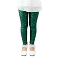 thumbnail image 1 of XUELUO Little Girls Leggings Shiny Fish Scale Pattern Stretchy Fitted Pants Party & Dress-Up Play Carnival Funny Thighs Leggings, 1 of 3