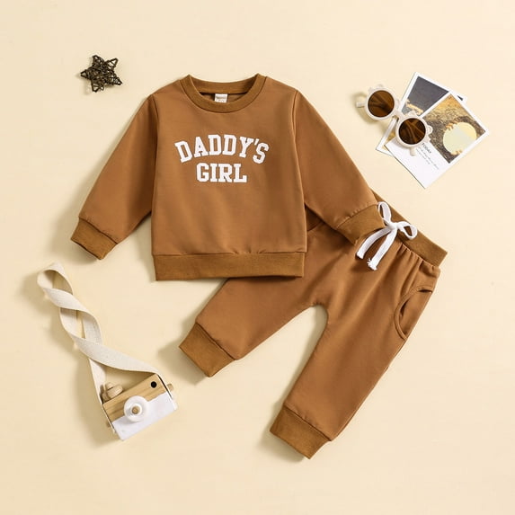 XUELUO Toddler Boys Casual Outfit Sets Autumn/Winter Girls Long Sleeve Letter Hoodie Pants Set Children'S Set Color Letter Printed Sweatpants Clothing Sportwear