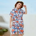 thumbnail image 1 of XUELUO Toddler Boys Casual Outfit Sets Girls Short Sleeve Tops Hawaii Beach Holiday Floral Shirts T Shirt Shorts Outfits Clothing Daily-Wear, 1 of 4